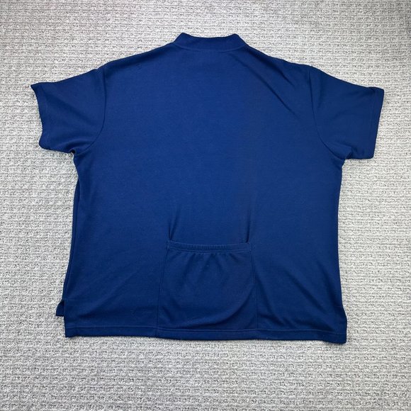 Vintage L.L. Bean Shirt Men Large Navy Blue 1/4 Zip Made in USA Embroidered Logo - Picture 8 of 11